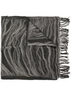 Yohji Yamamoto Fringe Scarf - Black