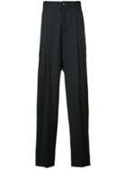 Icosae Pleated Detail Trousers - Blue