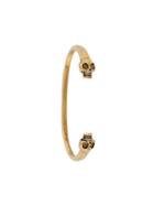 Alexander Mcqueen Skulls Cuff - Gold