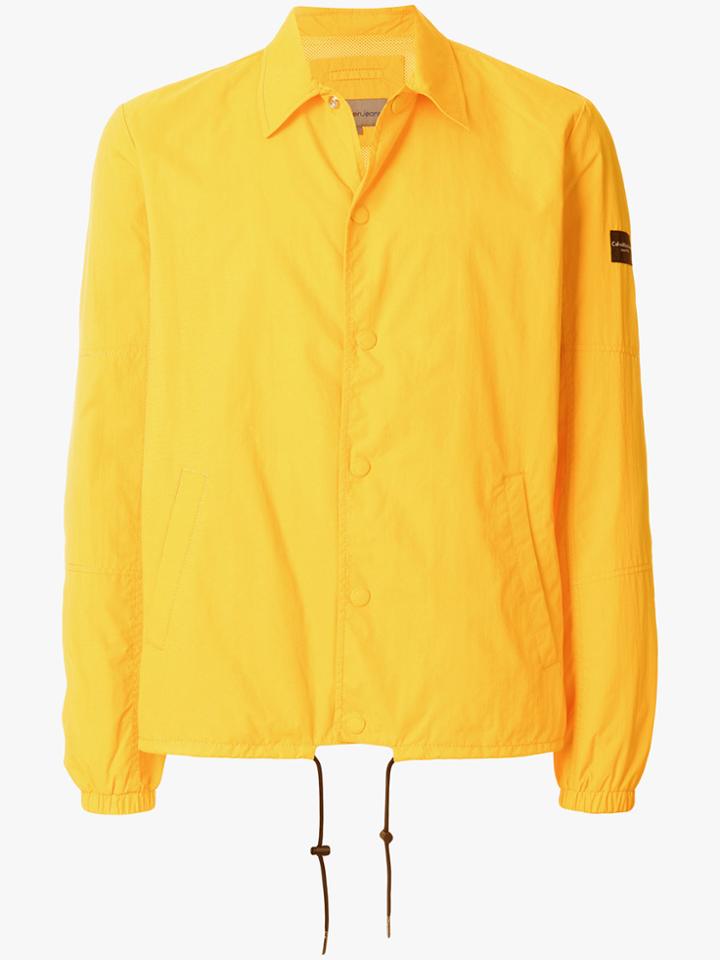 Calvin Klein Jeans Ossin Coach Jacket - Yellow & Orange