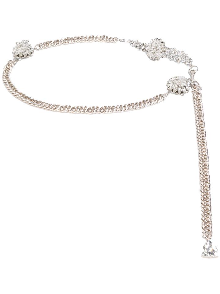 Christopher Kane Crystal Belt - Metallic
