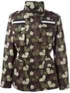 Ports 1961 Star Camouflage Jacket, Men's, Size: 50, Green, Cotton/spandex/elastane/nylon/cupro
