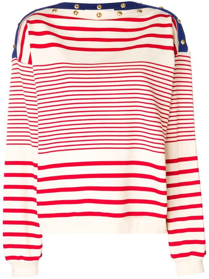 Philosophy Di Lorenzo Serafini Boat Neck Longsleeve Top - Neutrals
