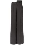 Gloria Coelho Wide Trousers - Brown