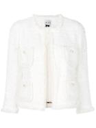Edward Achour Paris Bouclé Jacket - White