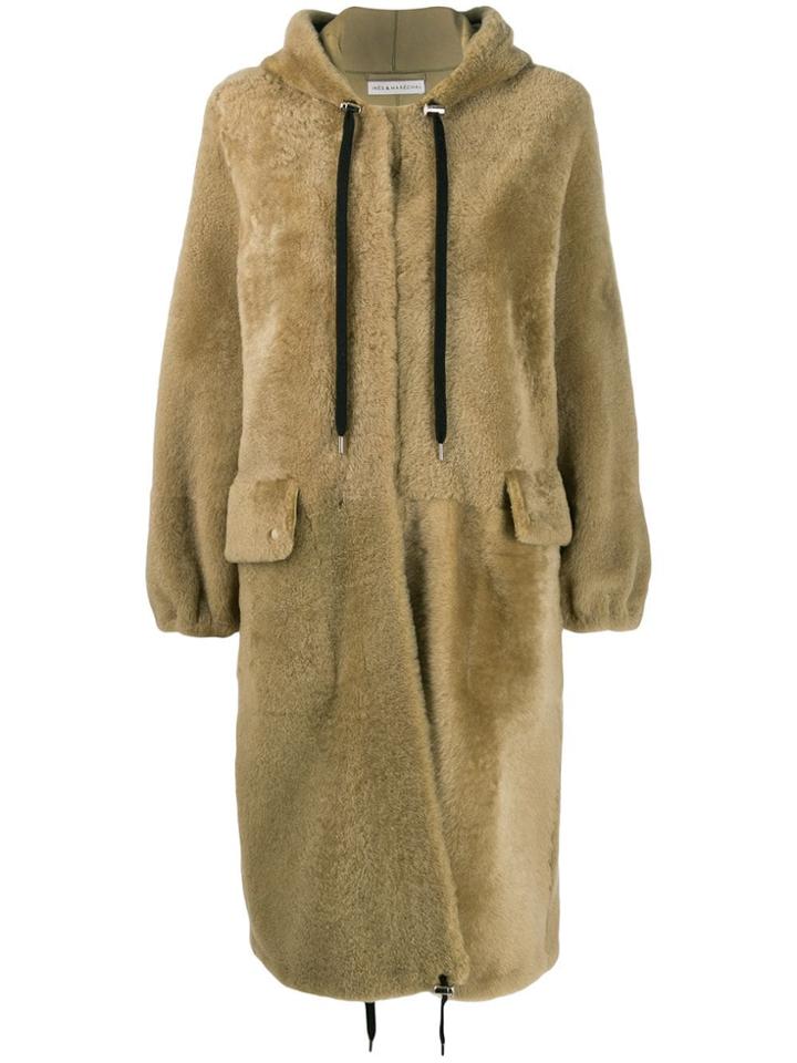 Inès & Maréchal Drawstring Hood Coat - Neutrals