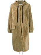 Inès & Maréchal Drawstring Hood Coat - Neutrals
