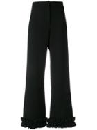 Vivetta Frill Bottom Trousers - Black