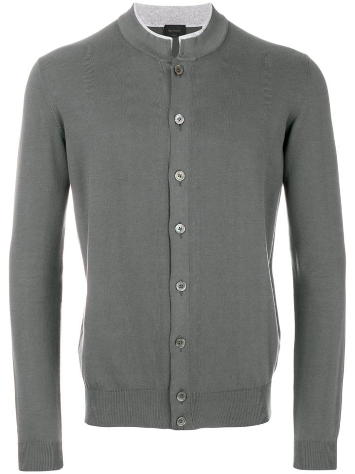Dell'oglio Button Fastening Cardigan - Grey