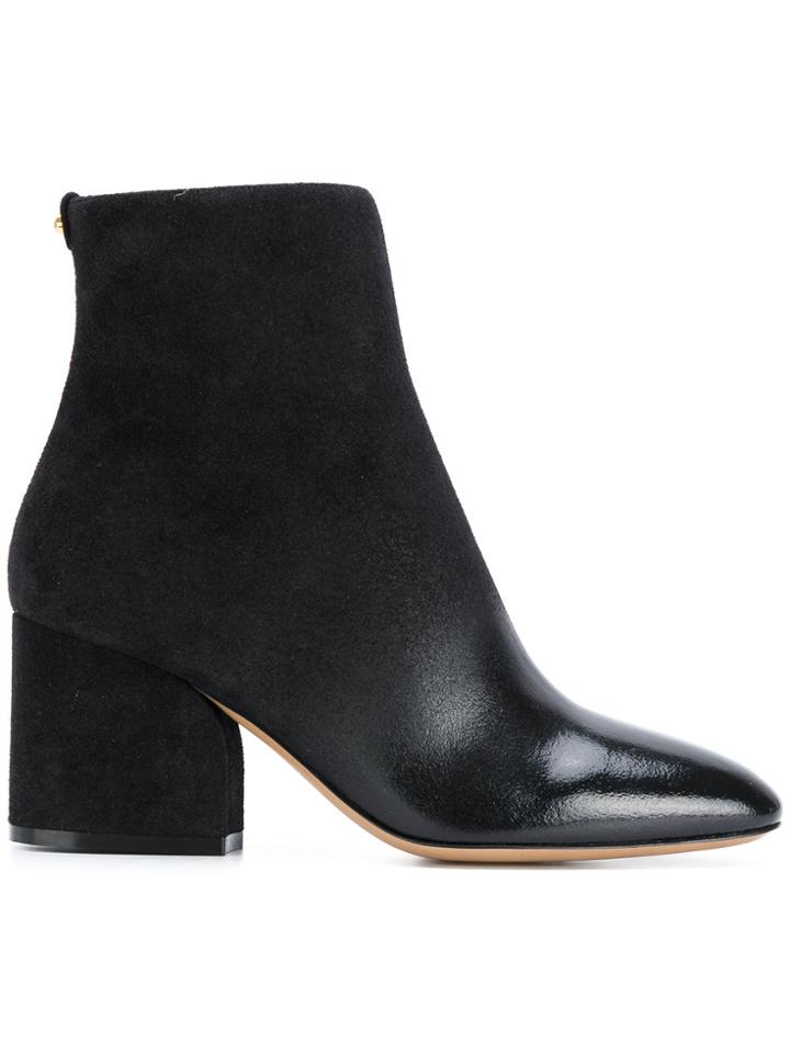 Salvatore Ferragamo Wave Heel Bootie - Black