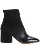 Salvatore Ferragamo Wave Heel Bootie - Black