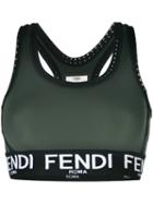 Fendi - Ff Logo Top - Women - Polyamide/spandex/elastane - 40, Green