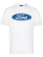 Versace X Ford Logo Print T-shirt - White