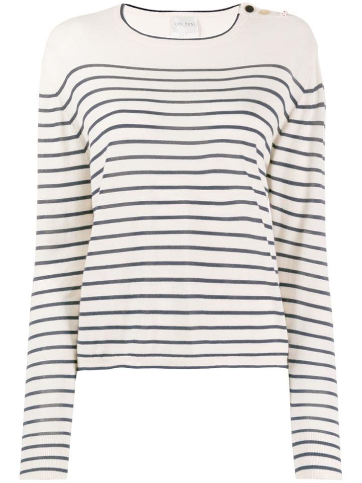 Forte Forte Striped Breton Jumper - Neutrals