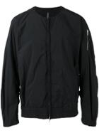 Kazuyuki Kumagai Collarless Tech Bomber Jacket - Black