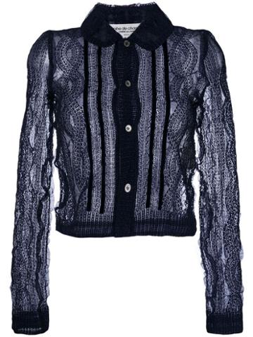 Comme Des Garçons Pre-owned Flock Boiled Robe De Chambre Shirt - Blue