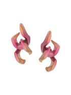Annelise Michelson Pierced Chain Earrings - Pink