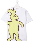 Marni Kids Rabbit Print T-shirt - White