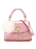 Young Versace Glitter Shoulder Bag, Girl's, Pink/purple