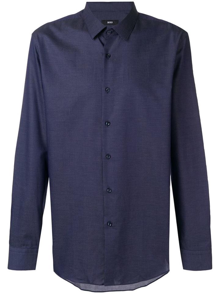Boss Hugo Boss Plain Button Shirt - Blue