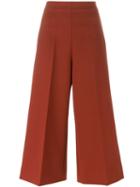 Erika Cavallini Wide Leg Culottes, Women's, Size: 38, Brown, Polyester/spandex/elastane/virgin Wool