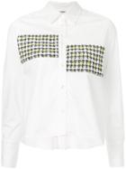 Coohem Tricolour Tweed Shirt - White