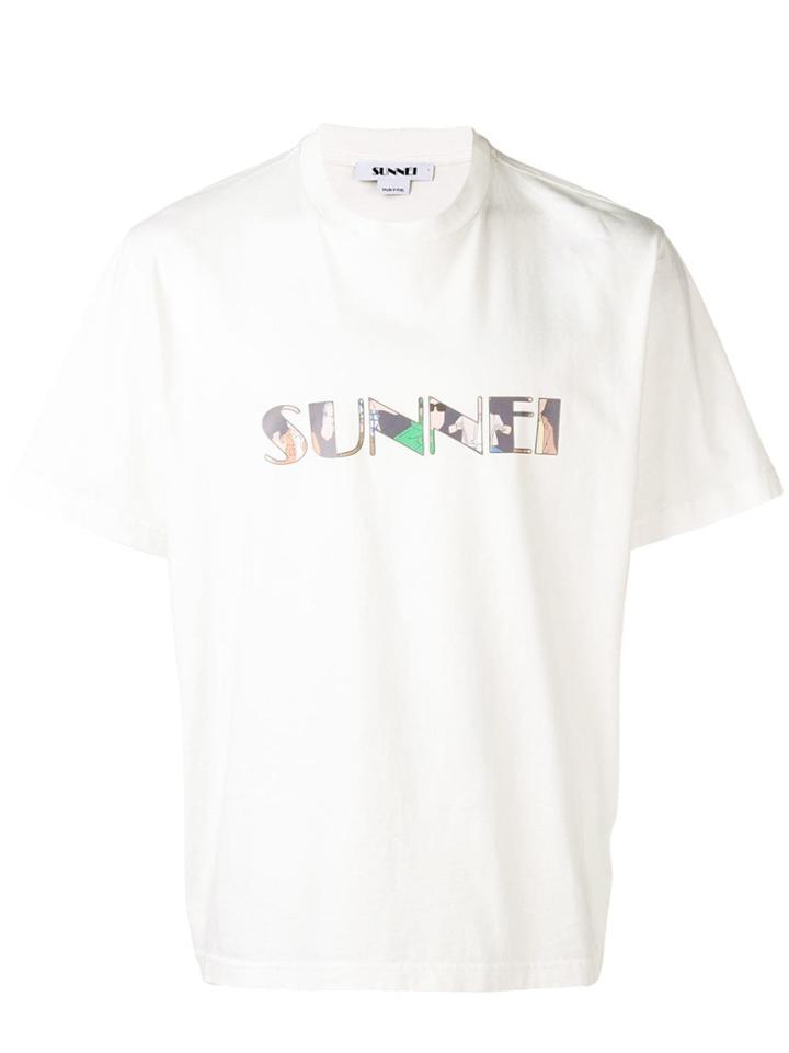 Sunnei Logo Short-sleeve T-shirt - White