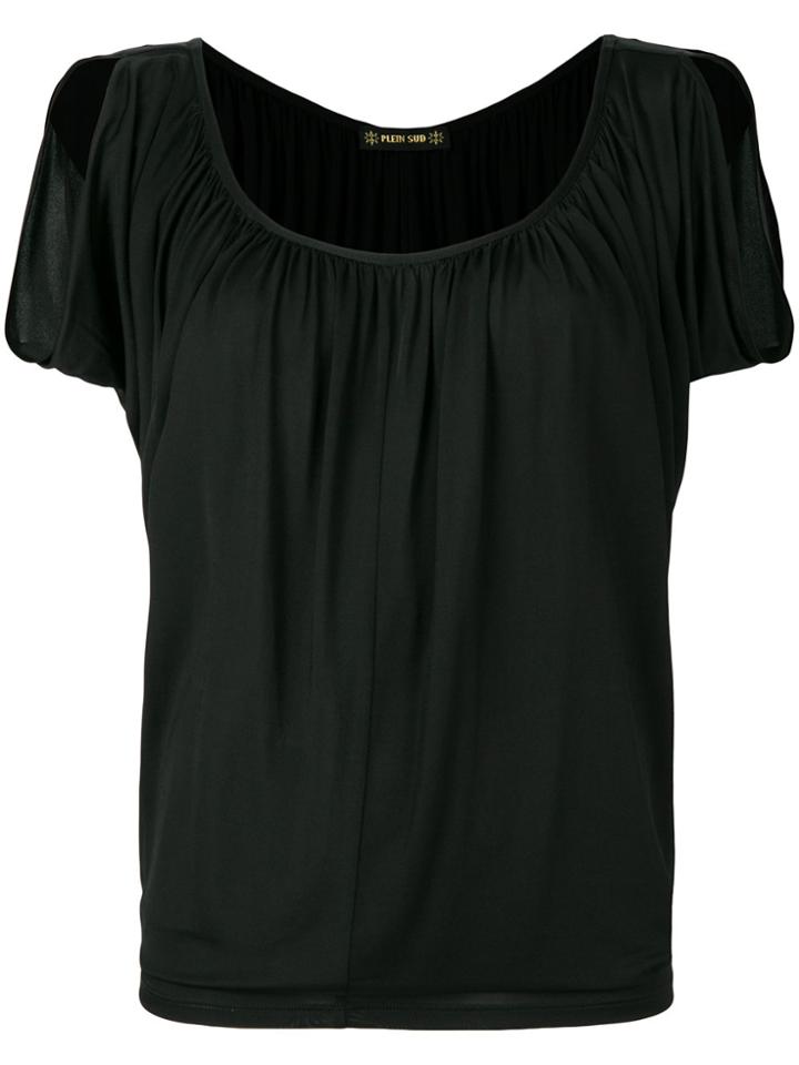 Plein Sud Cut-out Detail T-shirt - Black