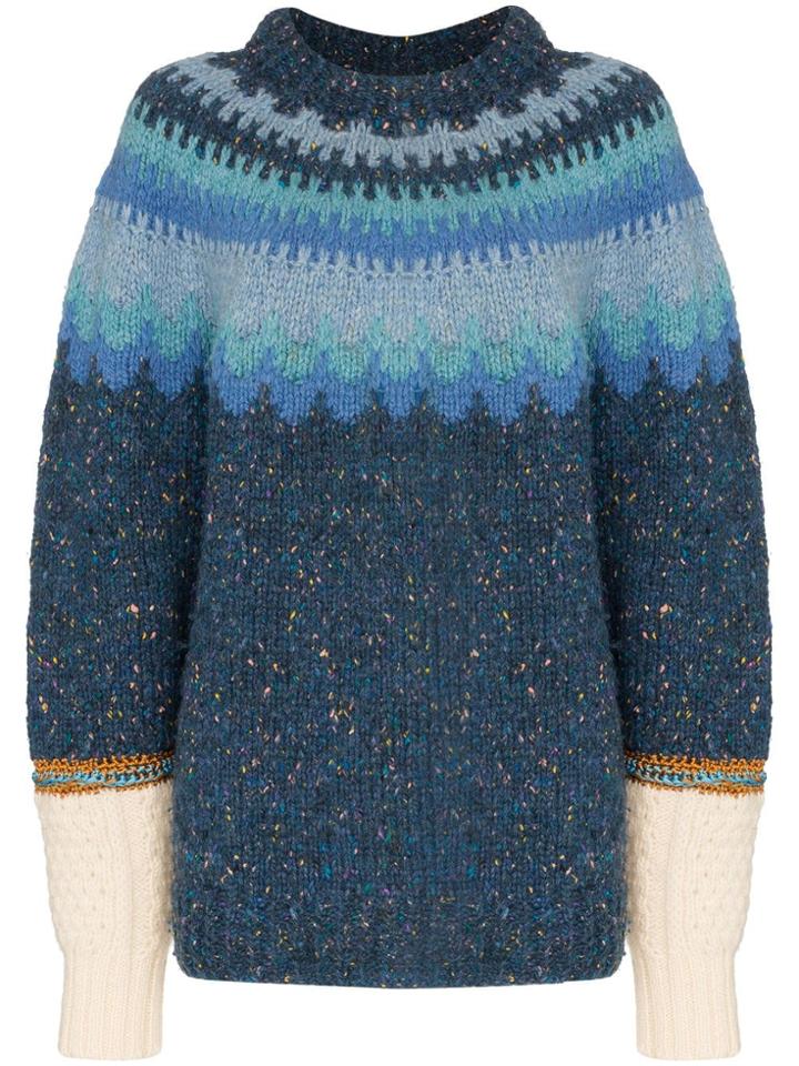 Rentrayage Isle Of Skye Jumper - Blue