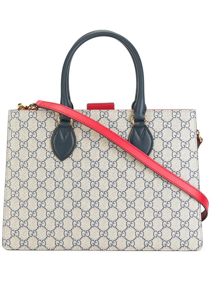 Gucci Gg Supreme Tote, Women's, Nude/neutrals, Calf Leather