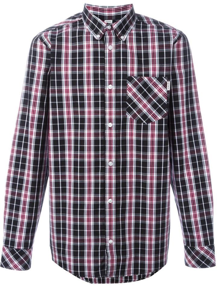 Carhartt Plaid Shirt, Men's, Size: Small, Black, Cotton