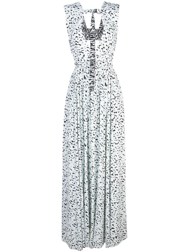 Proenza Schouler Printed Maxi Dress - Blue