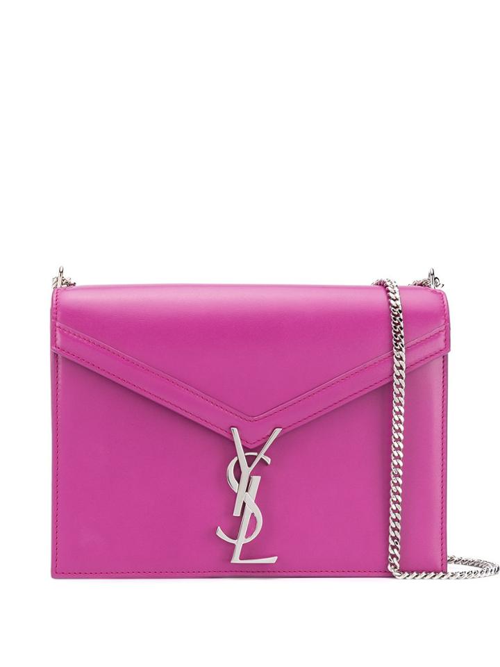 Saint Laurent Cassandra Shoulder Bag - Purple
