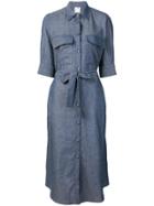 Ultràchic Chambray Shirt Dress - Blue