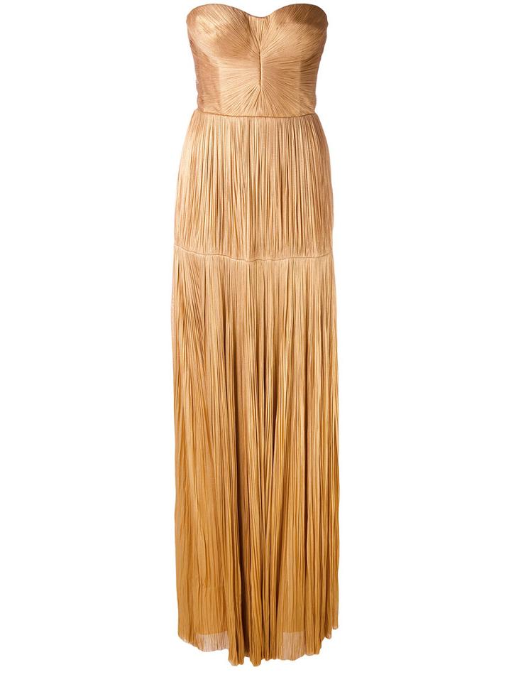 Maria Lucia Hohan - Strapless Ruched Gown - Women - Silk/nylon/spandex/elastane - 38, Nude/neutrals, Silk/nylon/spandex/elastane