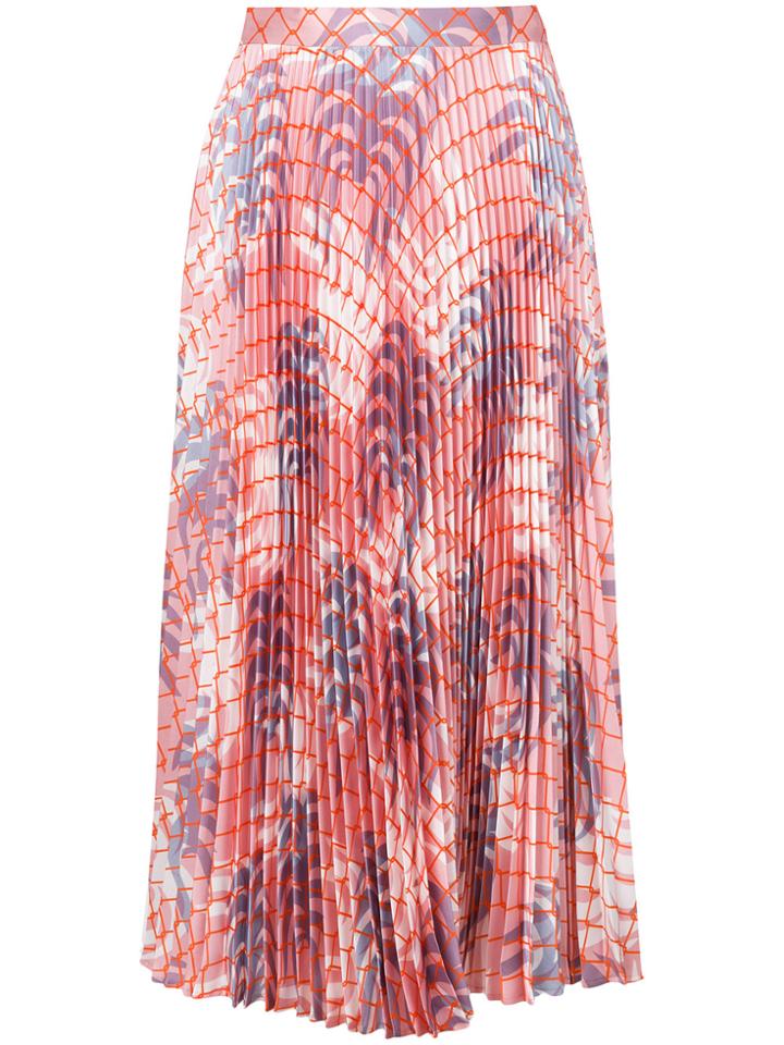 Marco De Vincenzo Printed Pleated Skirt - Multicolour