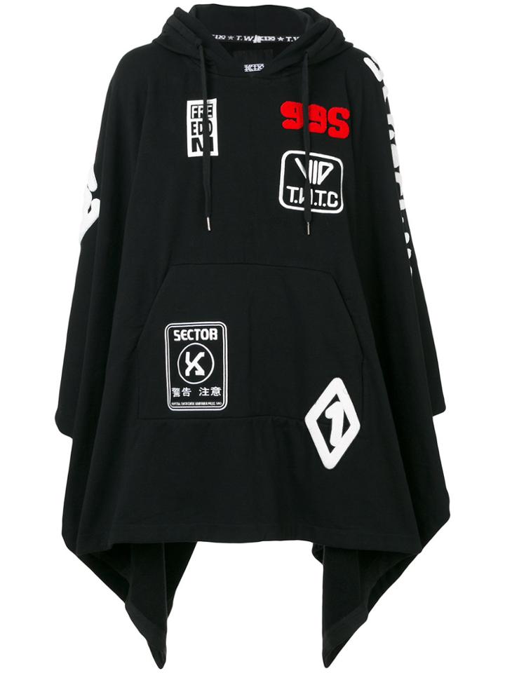 Ktz Patches Poncho - Black