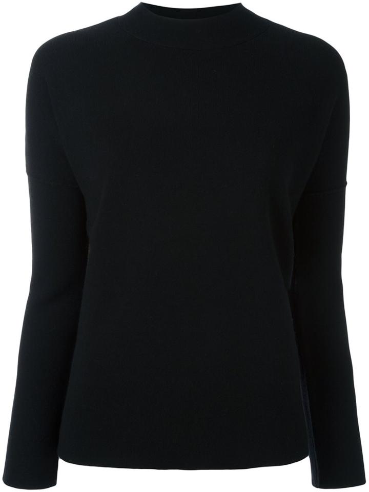 Joseph High Neck Pullover, Women's, Size: Small, Black, Wool