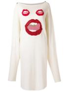 Isabela Capeto Midi Knitted Dress, Women's, White, Cotton