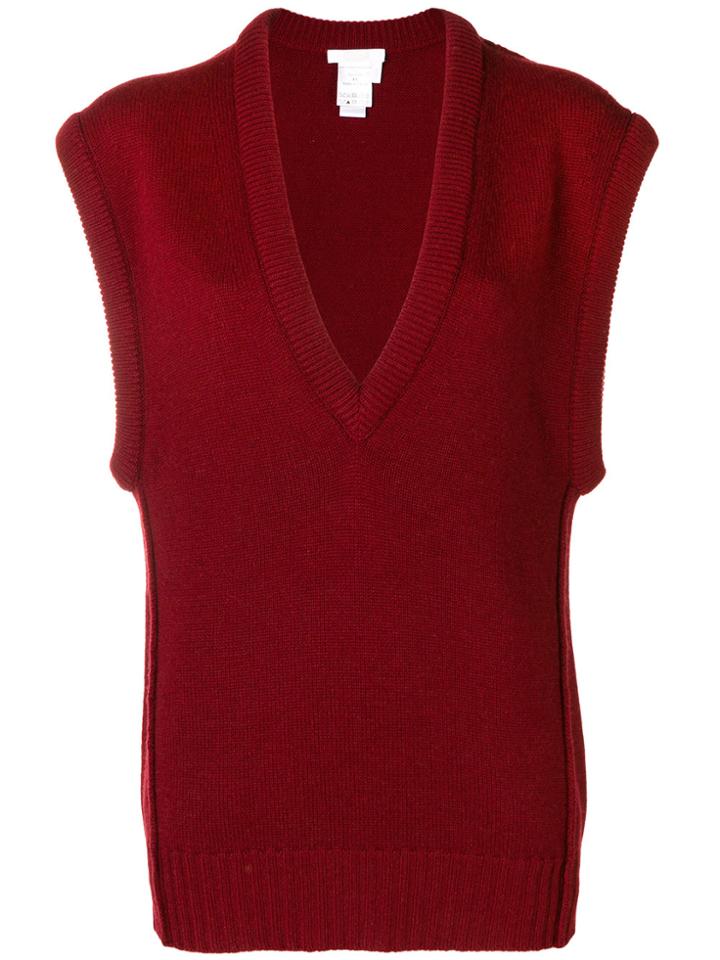 Chloé Longline Sweater Vest - Red