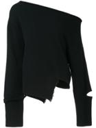 Helmut Lang Off Shoulder Sweater - Black