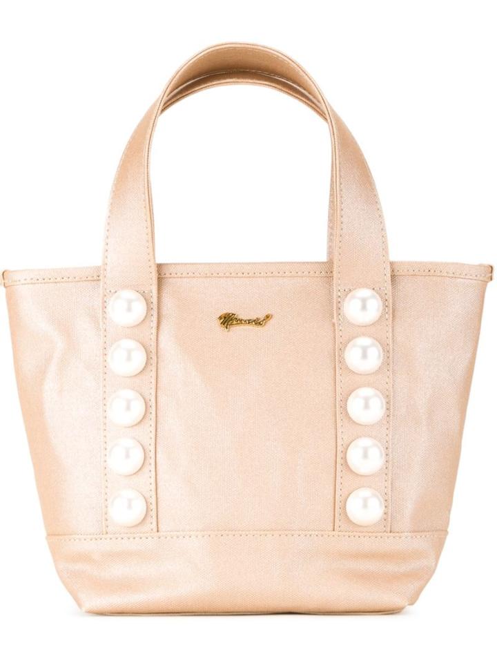 Muveil Embellished Tote Bag, Women's, Pink/purple, Cotton