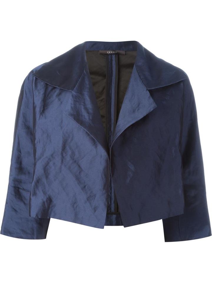 Odeeh Metallic Cropped Jacket