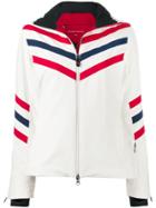 Perfect Moment Chevron Stripe Jacket - White
