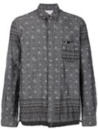 Sacai - Pineapple Drawstring Hem Shirt - Men - Cotton - 2, Grey, Cotton