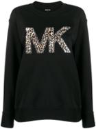 Michael Michael Kors Studded Logo Sweatshirt - Black