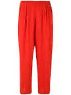 'doshi' Trousers - Women - Silk - 36, Red, Silk, Mes Demoiselles