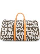 Louis Vuitton Vintage Keepall 50 Monogram Graffiti Bag - White