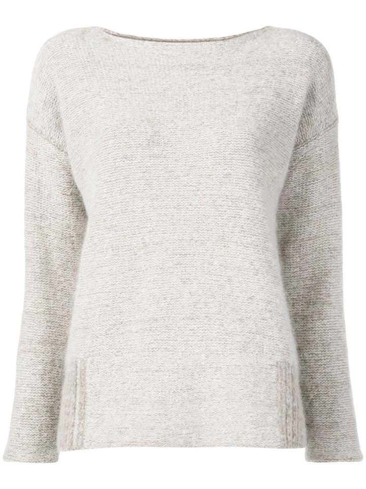 Fabiana Filippi Boat Neck Jumper - Nude & Neutrals
