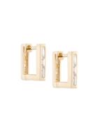 Lizzie Mandler Fine Jewelry Petit Square Diamond 'huggies' Earrings -